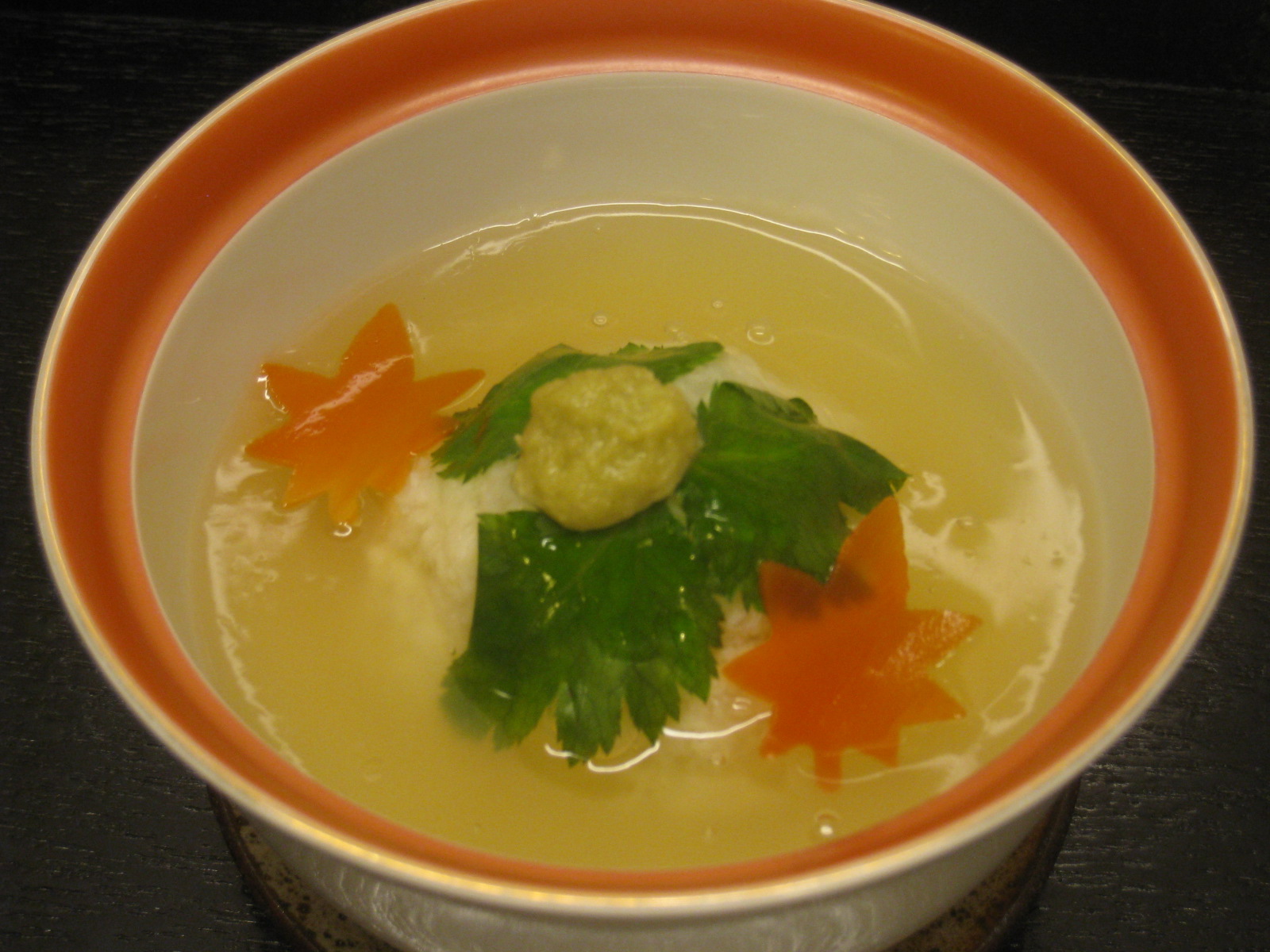 京都の季節料理すっぽん鍋・筍料理・鱧料理の専門店三栄のかぶら蒸し
